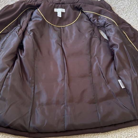 Charter Club Brown Puffer Vest Petite Small – Zip Front, Quilted, Lightweight - Picture 7 of 10